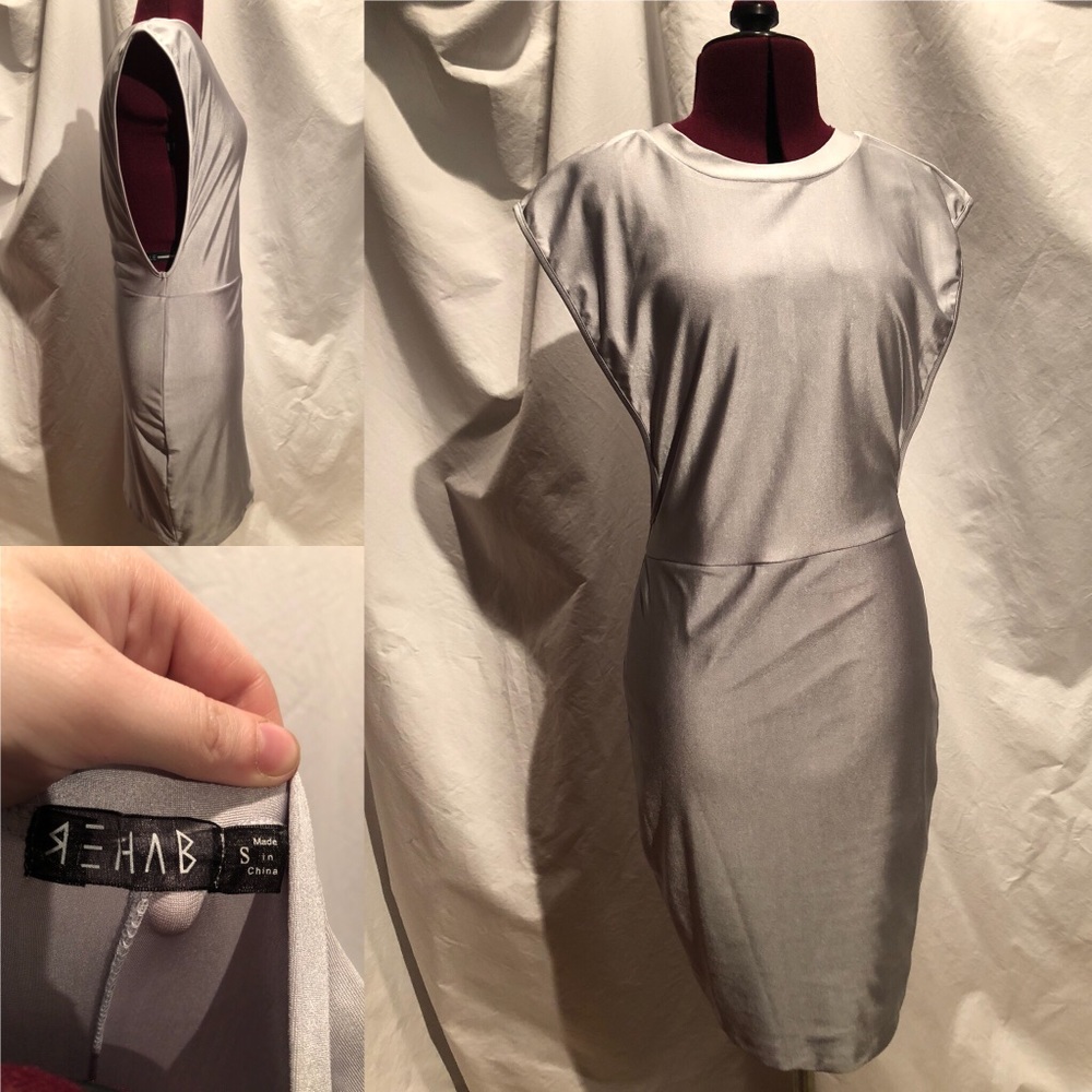 Silver Rehab Cocktail Party Dress